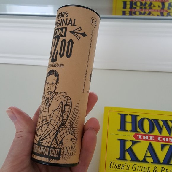 NEW Clarke 1930's Original Tin Kazoo - Made in England + Guide BOOK - Picture 5 of 7